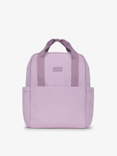 CALPAK Connect Laptop Backpack made recycled nylon materials in berry; BCN2401-BERRY