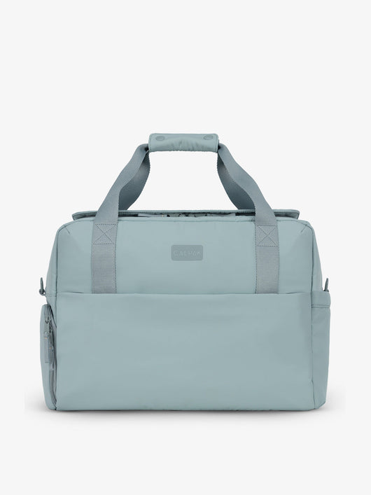 CALPAK Connect Laptop Duffel made with recycled exterior material in bluebell; DCN2401-BLUEBELL