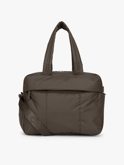 CALPAK Luka Duffel in brown Mushroom; DSM1901-MUSHROOM