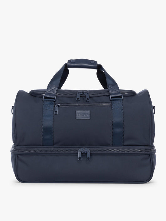 CALPAK Stevyn Duffel with Shoe Compartment in dark blue Navy; DST7019-NAVY
