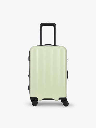 CALPAK Pacific blue carry-on luggage made from an ultra-durable polycarbonate shell and expandable by up to 2" in daisy; LCO1020-DAISY