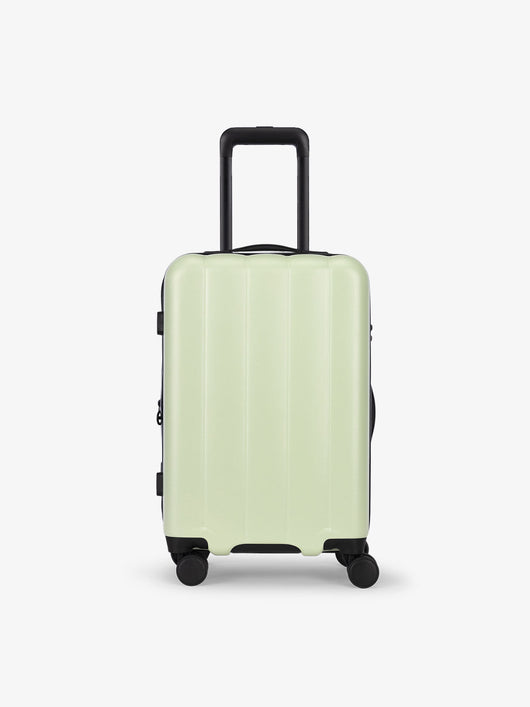 CALPAK Pacific blue carry-on luggage made from an ultra-durable polycarbonate shell and expandable by up to 2" in daisy; LCO1020-DAISY
