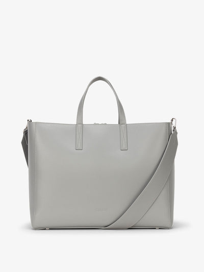 CALPAK tote for laptop in gray smoke; ATO2101-SMOKE