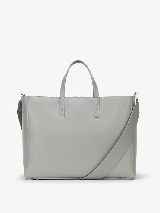 CALPAK tote for laptop in gray smoke; ATO2101-SMOKE