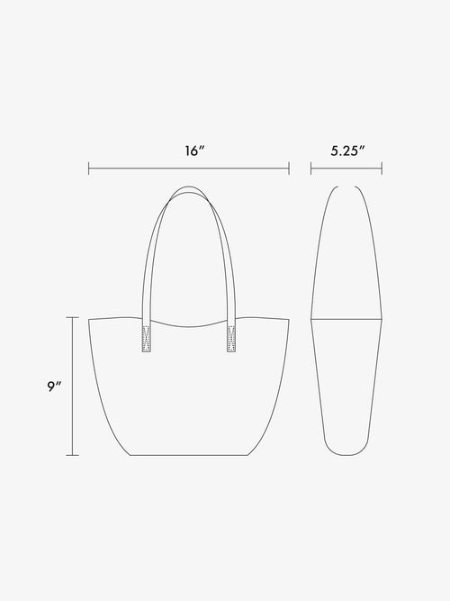 Haven Tulip Tote in Croc-Embossed