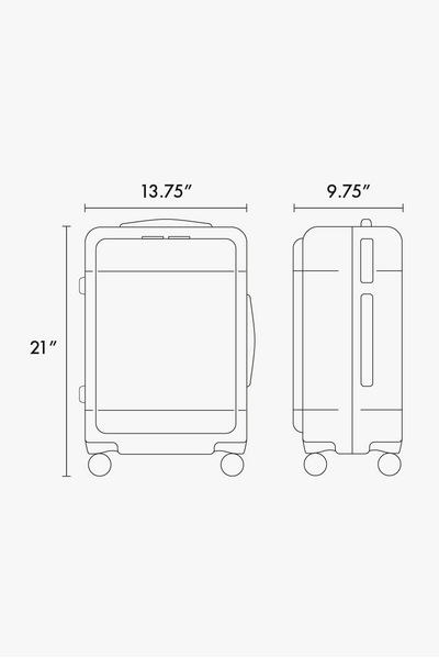 Hue Front Pocket Carry-On Luggage