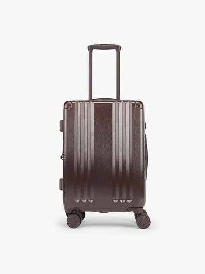 CALPAK Ambeur Carry On Luggage in brown Walnut with metallic look;LAM1020-WALNUT