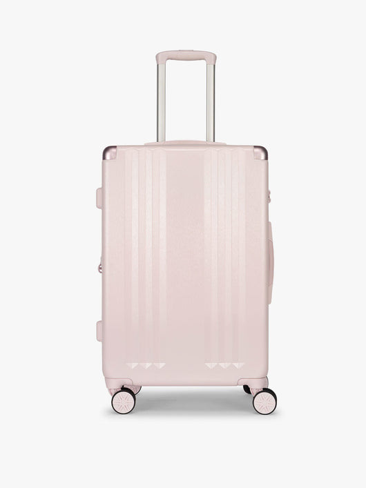 CALPAK Ambeur Medium Luggage in light pink Shell Pink with handles and wheels; LAM1024-SHELL-PINK