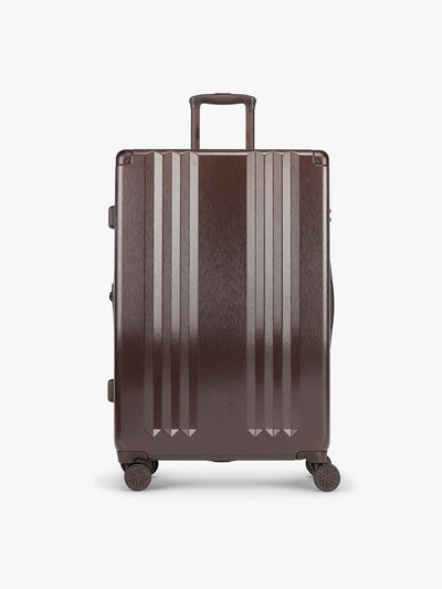CALPAK Ambeur Large Luggage in brown Walnut with metallic look; LAM1028-WALNUT