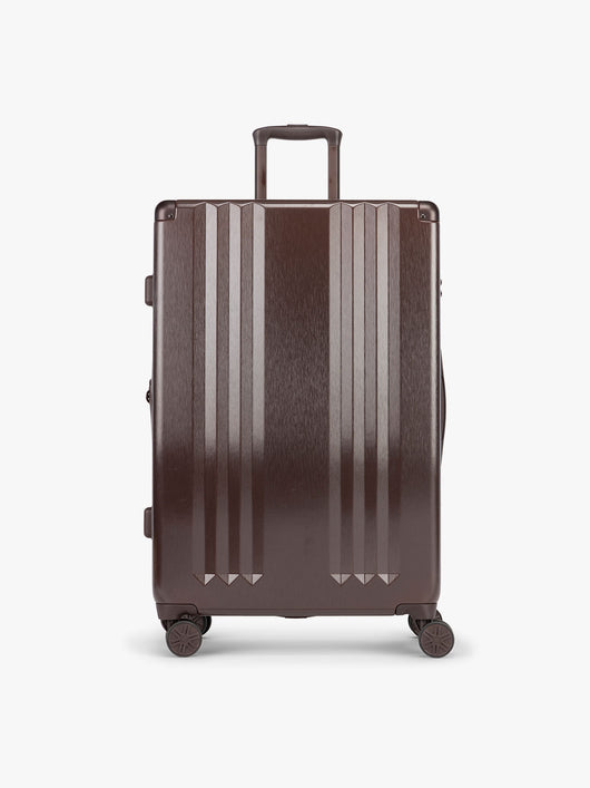 CALPAK Ambeur Large Luggage in brown Walnut with metallic look; LAM1028-WALNUT