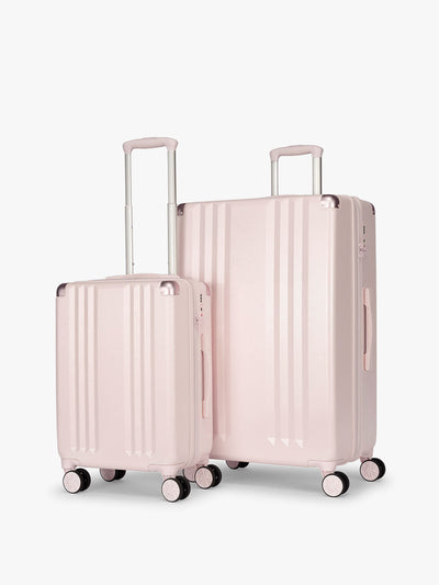 CALPAK Ambeur 2pc Luggage Set in Carry On and Large Luggage in light pink; LAM2000-SHELL-PINK
