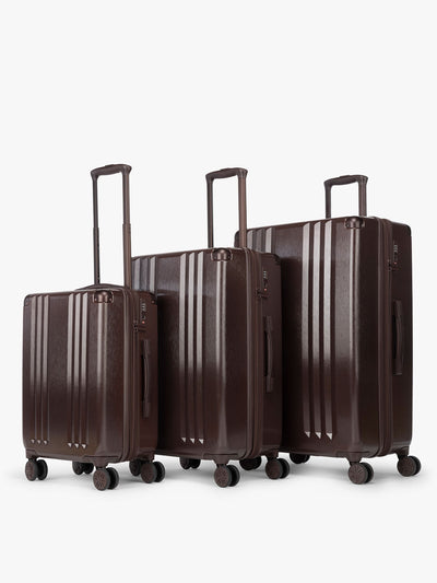 CALPAK Ambeur 3pc set in brown walnut; LAM3000-WALNUT