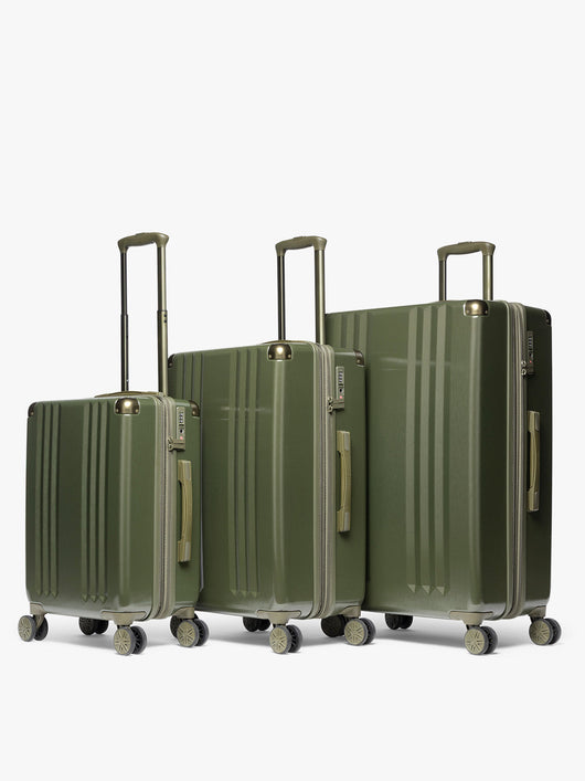 CALPAK Ambeur 3pc dark green Pine Luggage Set; LAM3000-PINE