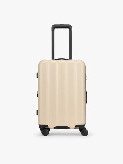 CALPAK Evry Carry-On Luggage in beige exterior and polka dot interior Polka Dot; LCO1020-POLKA-DOT