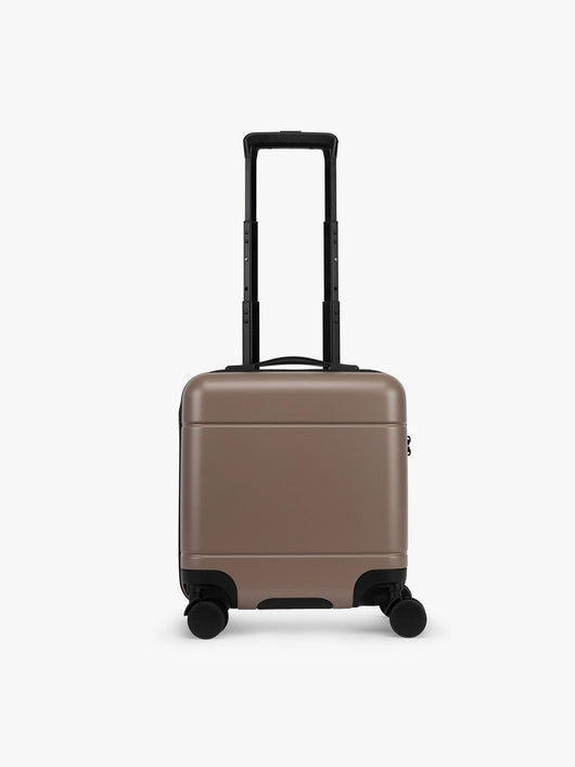 CALPAK Hue Mini Carry On Luggage in brown Chocolate;  LHU1014-CHOCOLATE
