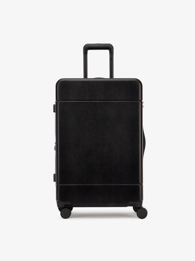 medium 26 inch hardside polycarbonate luggage in black from CALPAK Hue collection; LHU1024-BLACK