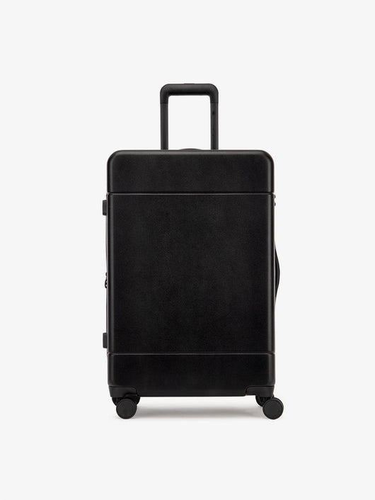 medium 26 inch hardside polycarbonate luggage in black from CALPAK Hue collection; LHU1024-BLACK
