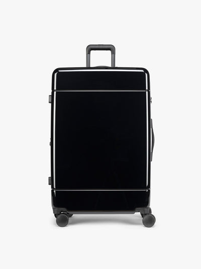 CALPAK black Hue Large Luggage in Glazed Black; LHU1028-GLAZED-BLACK