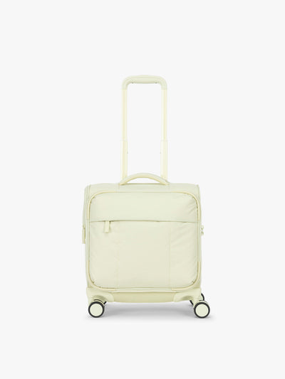 CALPAK Luka Soft-Sided Mini Carry On Luggage in light green Celadon with spinner wheels and handle; LSM1014-CELADON