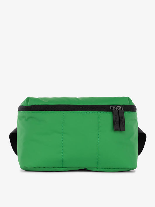 CALPAK Luka Belt Bag with soft puffy exterior in green apple; BB1901-GREEN-APPLE