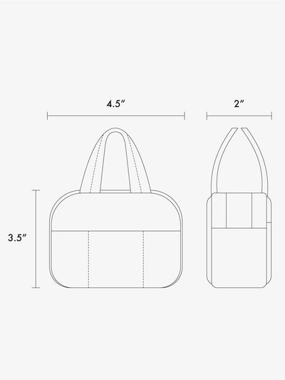 Luka Duffel Zip Bag Charm in Vegan Leather
