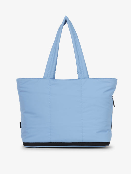 CALPAK Luka expandable laptop tote bag with dual shoulder straps in winter sky; ALT2201-WINTER-SKY