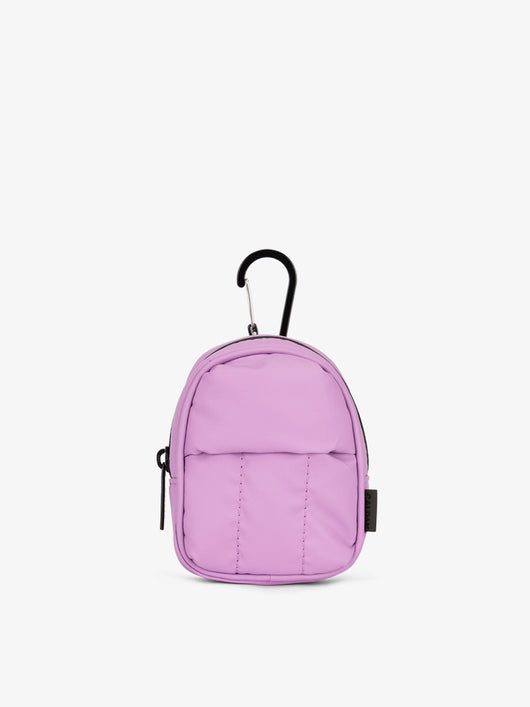 CALPAK Luka key pouch with carabiner clip in lavender; AMB2201-LILAC