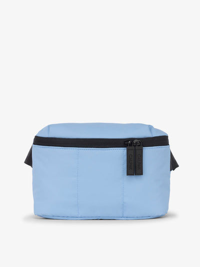 CALPAK Luka Mini Belt Bag with soft water-resistant exterior in winter sky; BBM2201-WINTER-SKY