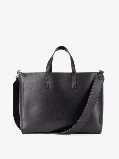 CALPAK laptop tote bag with zipper; ATO2102-BLACK
