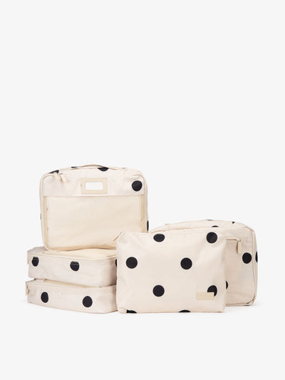 CALPAK Packing Cubes 5 piece set - polka dot; PC1601-POLKA-DOT
