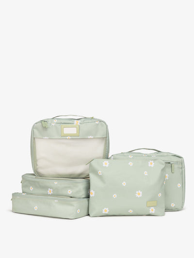 CALPAK daisy print travel organizer 5-piece set; PC1601-DAISY
