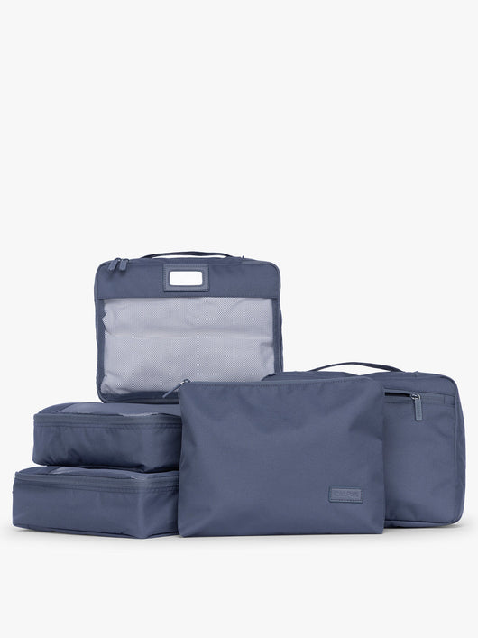 CALPAK Packing Cubes 5-piece Set in dark blue Inidigo; PC1601-INDIGO