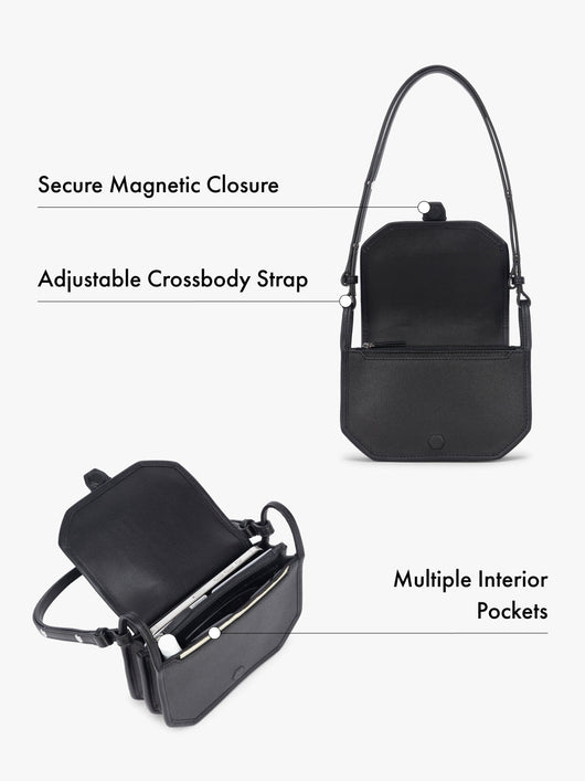 Colette Canvas Crossbody Wallet Bag