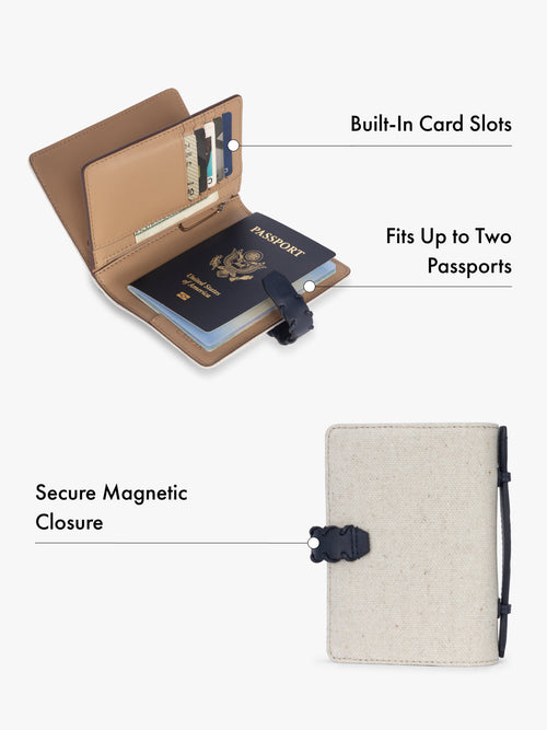 Colette Multi Passport Canvas Wallet