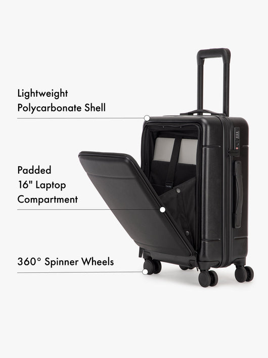 Hue Front Pocket Carry-On Luggage