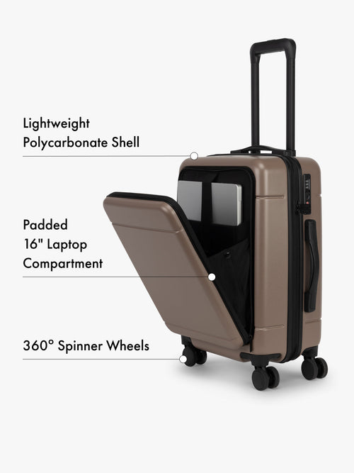 Hue Front Pocket Carry-On Luggage