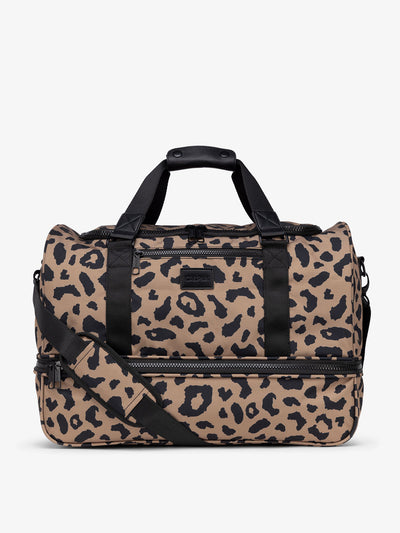 cheetah print CALPAK Stevyn duffel bag; DST7019-CHEETAH