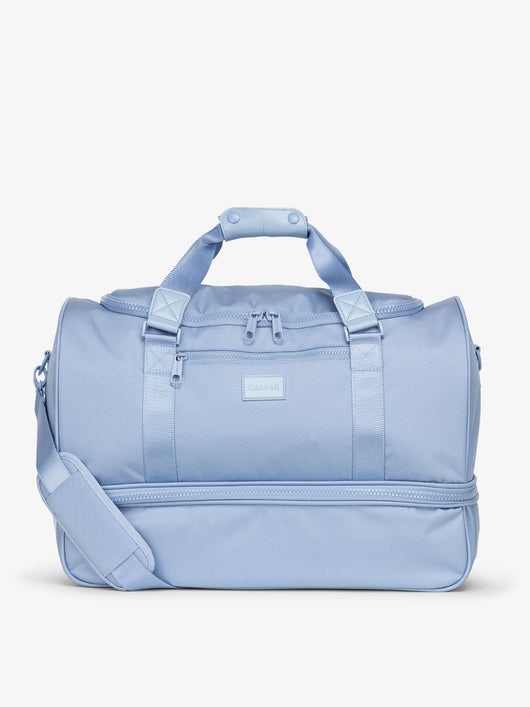 CALPAK Stevyn Duffel bag with removeable crossbody strap in sky; DST7019-SKY