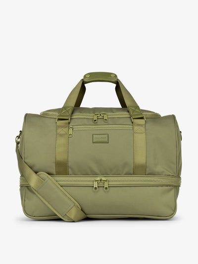 CALPAK Stevyn Duffel bag with removable crossbody strap in pistachio; DST7019-PISTACHIO