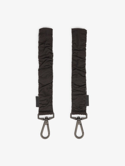CALPAK Stroller Straps for Diaper Bag made with Oeko-Tex certified, recycled, and water-resistant materials in black; STP2401-BLACK