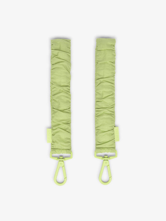 CALPAK Stroller Straps for Diaper Bag made with Oeko-Tex certified, recycled, and water-resistant materials in lime; STP2401-LIME