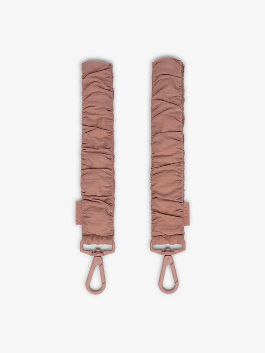CALPAK Stroller Straps for Diaper Bag made with Oeko-Tex certified, recycled, and water-resistant materials in peony; STP2401-PEONY