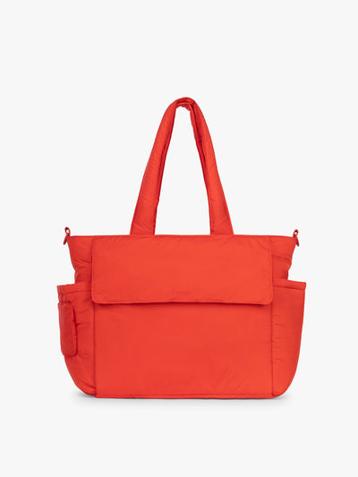 CALPAK Diaper Tote bag in red Tomato; TBB2401-TOMATO
