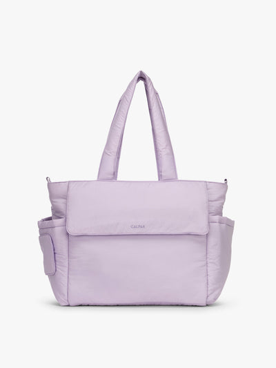 CALPAK Diaper Tote bag in lavender purple Orchid; TBB2401-ORCHID