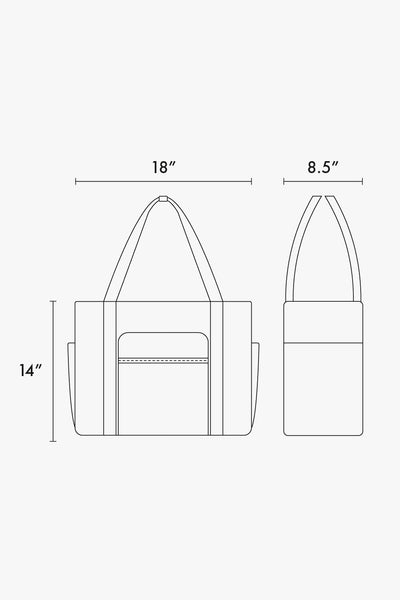 Terra 35L Water Resistant Zip Tote Bag