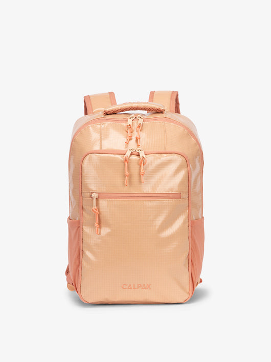 Front view of CALPAK Terra Hydration Backpack in canyon; BPT2201-CANYON