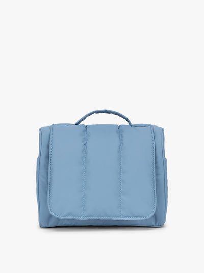 CALPAK Luka Hanging Toiletry Bag in light blue French Blue; TLH2301-FRENCH-BLUE