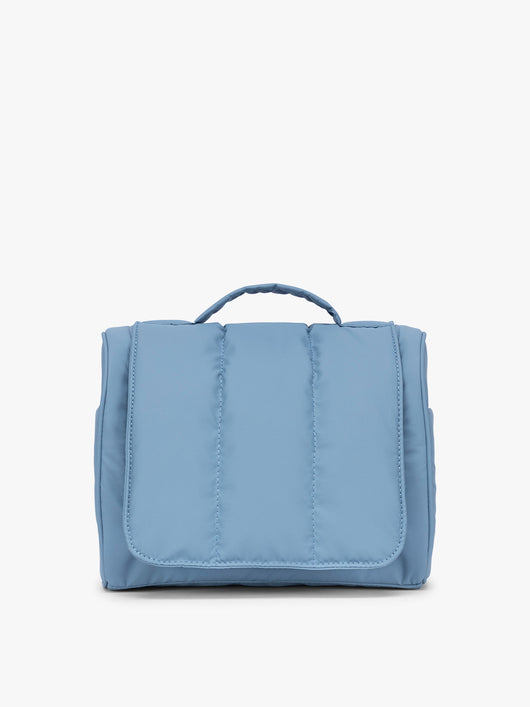 CALPAK Luka Hanging Toiletry Bag in light blue French Blue; TLH2301-FRENCH-BLUE