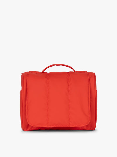 CALPAK Luka Hanging Toiletry Bag in red Tomato; TLH2301-TOMATO