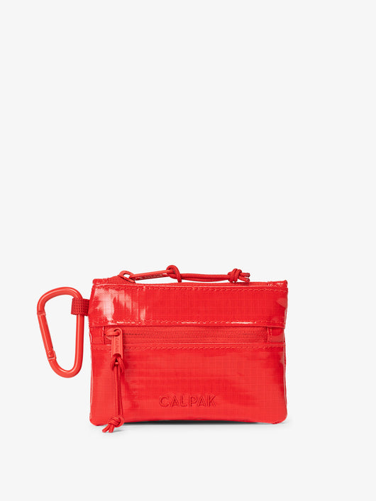 CALPAK Terra Clippable Card pouch in Red; TPC2401-FLAME